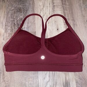 Lululemon Athletica Flow Y Bra Nulu Light Support A-C Cups - Color Garnet